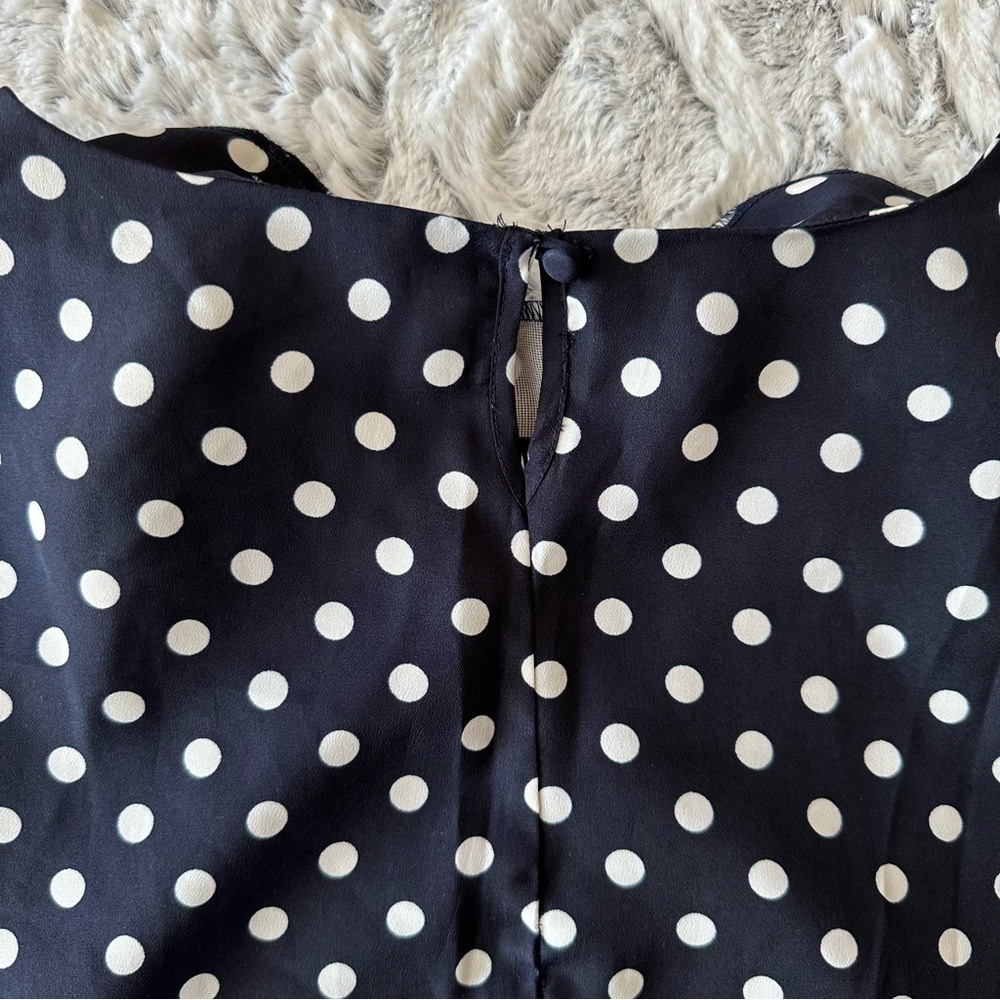 J. Crew Polka Dot Short Sleeve Blouse - Picture 8 of 10